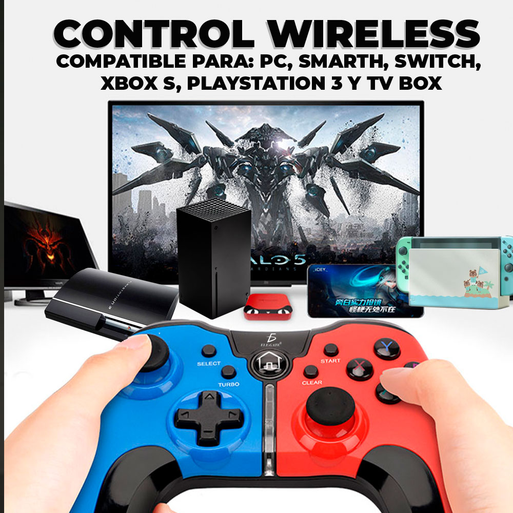 GZW-Shop Mando inalámbrico Xbox One para PC, Controlador Wireless  Controller PS3 y Windows PC Gamepad (White) : : Videojuegos