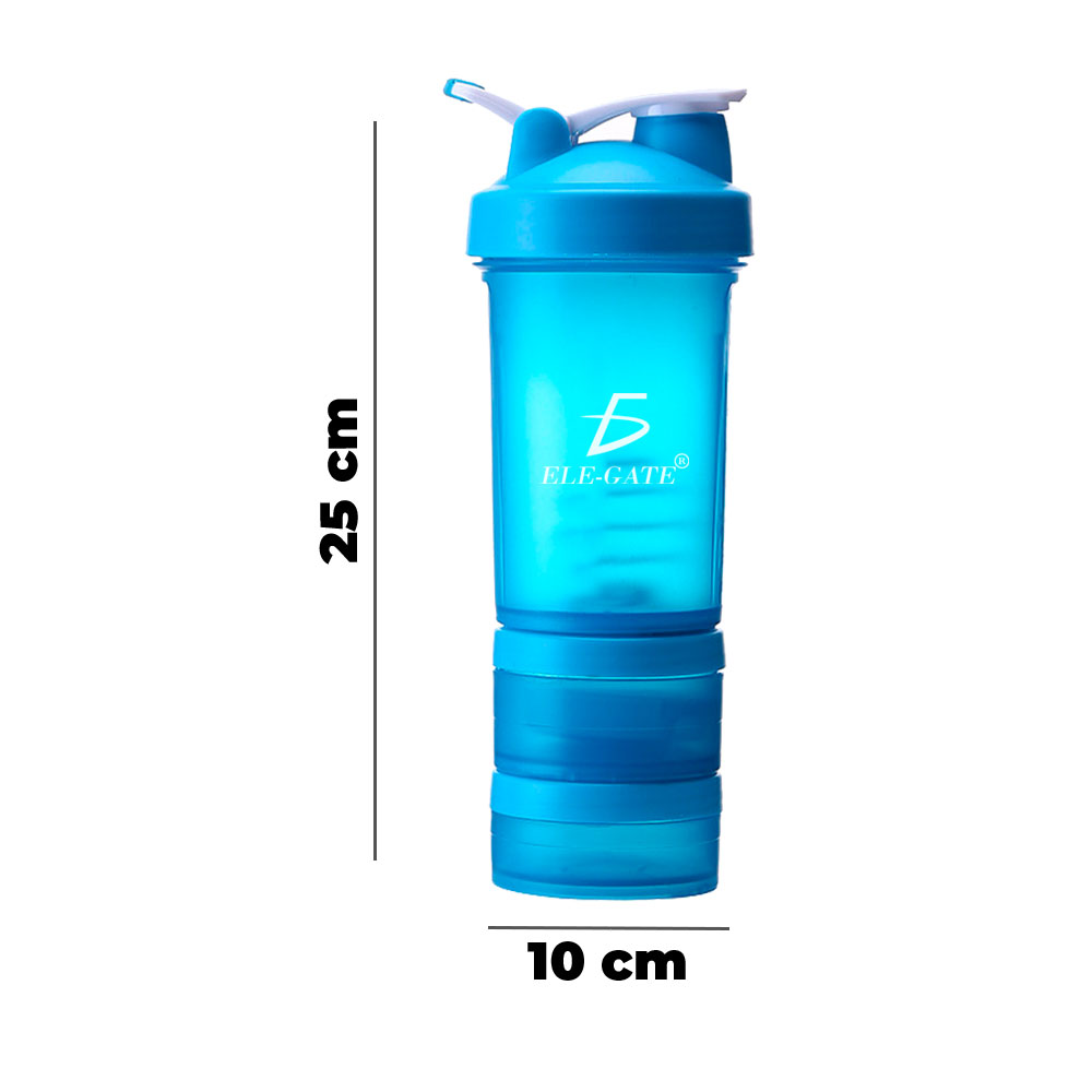 Botella de agua deportiva de 400ml, Vaso Mezclador de proteínas en polvo y  nutrición, con escala - AliExpress