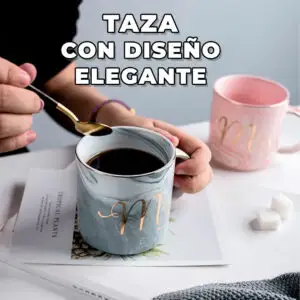 Taza de Cerámica Ideal Para El Hogar Y Oficina Diseño Elegante