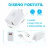 Cargador Rapida Celular Andorid 18W Con Cable de Micro V8