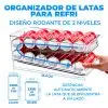 Organizador de Latas Para Refri Con 2 Niveles