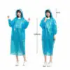 Impermeable Portátil Para Lluvia Hombre Mujer Tipo Gabardina