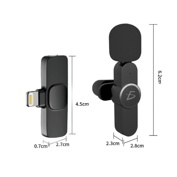 Micrófono De Solapa Inalámbrico Portátil Para iPhone iPad - Image 4