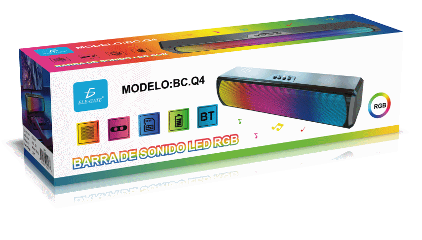 Barra luz LED RGB Reactiva al Sonido, Indicador de Nivel de Música Rítmica  Activada por Voz para Fiestas. - ELE-GATE
