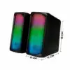Bocina Para Usb 5w Altavoces De Pc Con Luz Led Cambio De Rgb