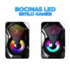 Bocina Altavoces Rgb Con Control De Volumen Portatil 3.5mm