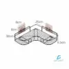 Soporte De Pared Porta Toallas Baño Cocina 36CM