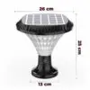 Lampara Recargable de Solar Exterior Luz RGB de Jardín