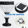 Lampara Recargable de Solar Exterior Luz RGB de Jardín