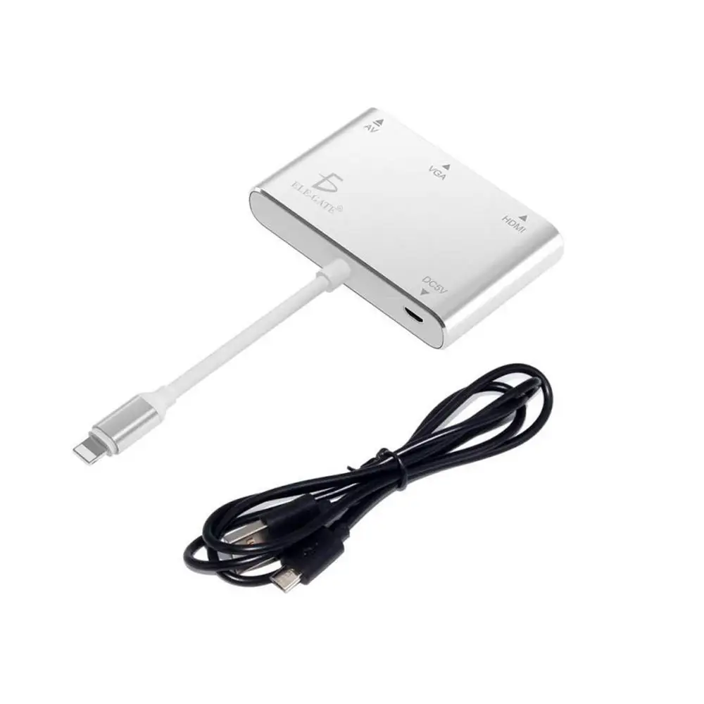 Lightning Adaptador Hub A 4k Hdmi/vga Para iPad iPhone - Imagen 4