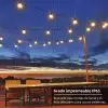 Guirnalda De Luces Led Tira 30 Bombilla 15m 127v Impermeable