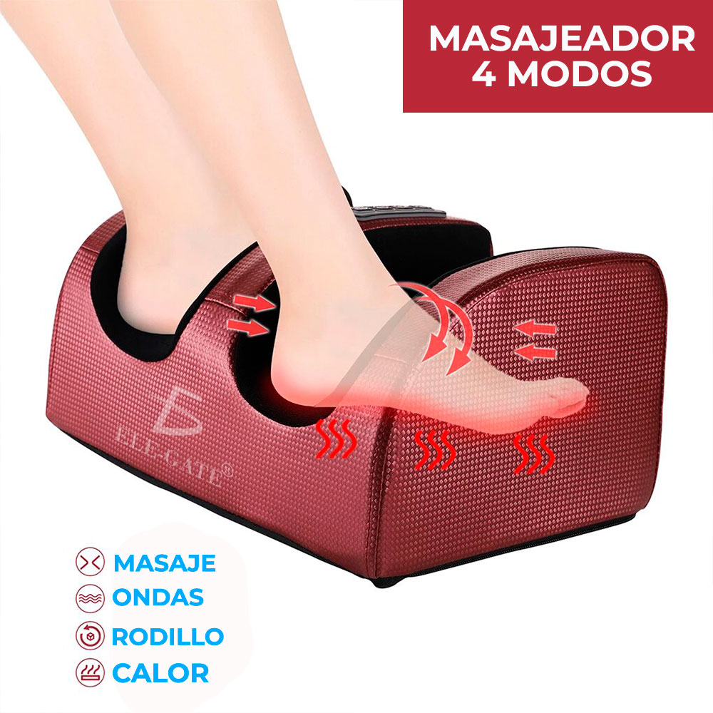 Masajeador eléctrico de pies, ajustes de temperatura ajustables, masaje  shiatsu, calentador de pies para relajación de pies y alivio de fatiga (#1)