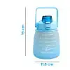 Vaso Con Pajita De Gran Capacidad De Color Degradado 1.3L
