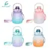 Vaso Con Pajita De Gran Capacidad De Color Degradado 1.3L