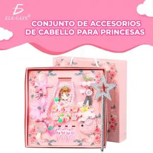Conjunto de Accesorios de Cabello para Princesas Niñas 28 EN 1