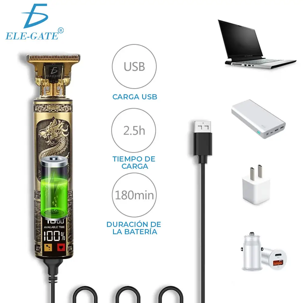 Eléctrico Cortadoras Cabello Maquina Para Cortar Cabello - Imagen 4