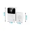 Timbre De Puerta Inalámbrico Con Mirilla Lcd Cámara Wifi