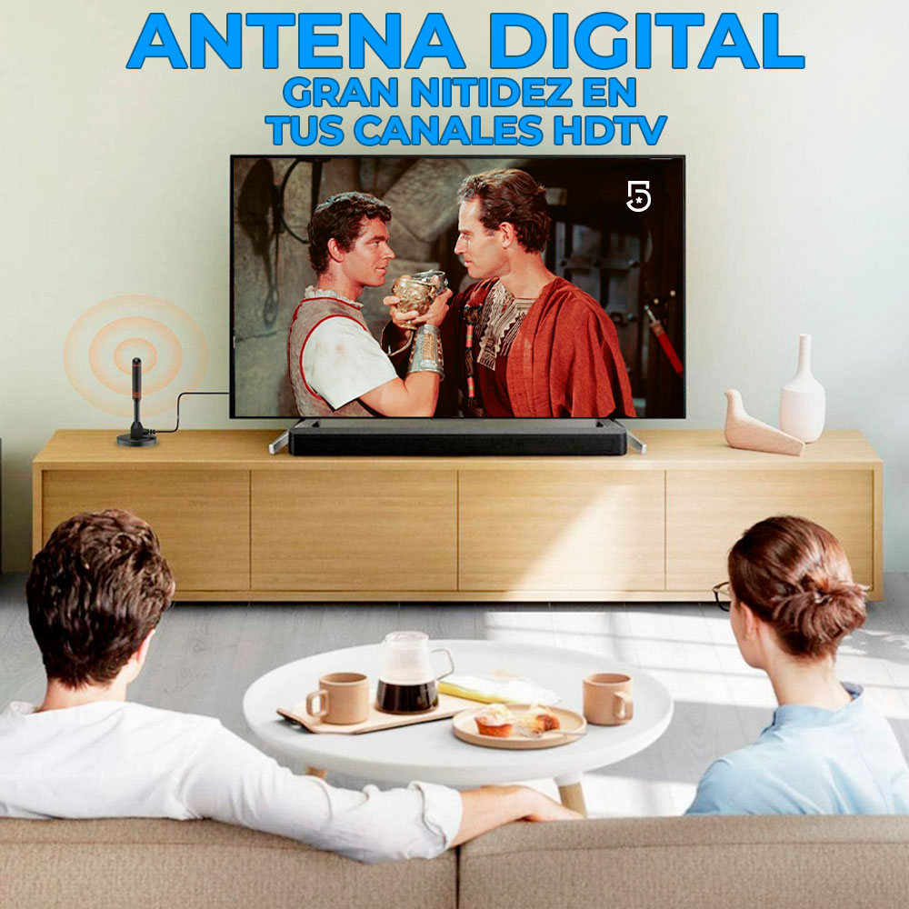 Antena De Tv Hd 4k 1080p Interior Potente Digital Smart