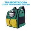Bolsa Mochila Transportadora Perro Gato Portátil Viaje Para Mascotas