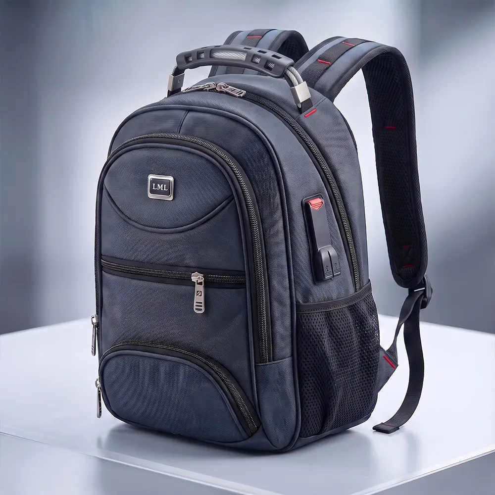 Mochila Escolar y Ejecutiva con Puerto USB y Entrada 3.5 mm, Asa Reforzada, Tirantes Acolchados, Múltiples Compartimentos - Imagen 3