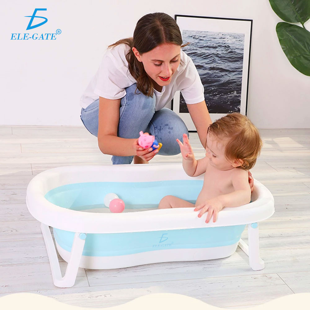 Bañera Antideslizante Tina De Baño Para Bebés Plegable - ELE-GATE