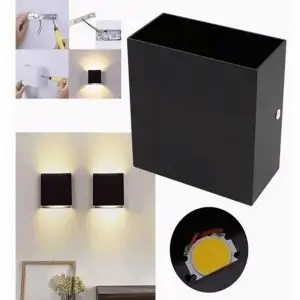 Lampara Arbotante Led 7w Luz Blanco Cálido Pared Interior