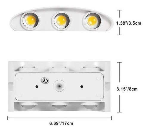 Compra Lámpara LED de pared para interior, 6.5 W, 3000 K. L7110