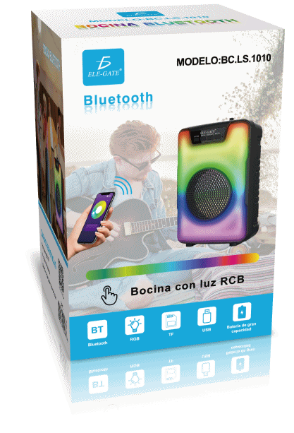 Barra de Sonido Estéreo Bluetooth 5.0 Inalámbrico con Subwoofer - ELE-GATE