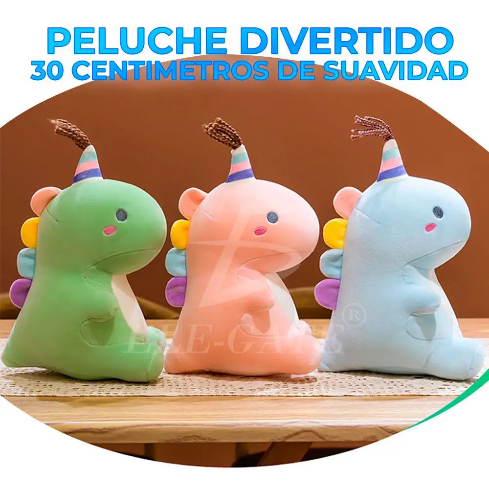 Dinosaurio Cumpleañero Peluche 30 Cm