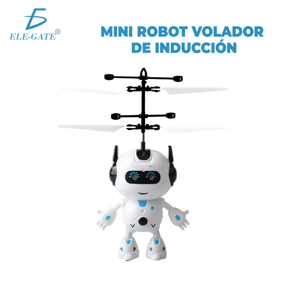 Mini Drone Esfera Voladora Con Luces Led Y Sensor Manual