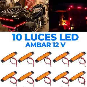 10 Led Luces Laterales De Marcador Para Camión Remolque Ámba