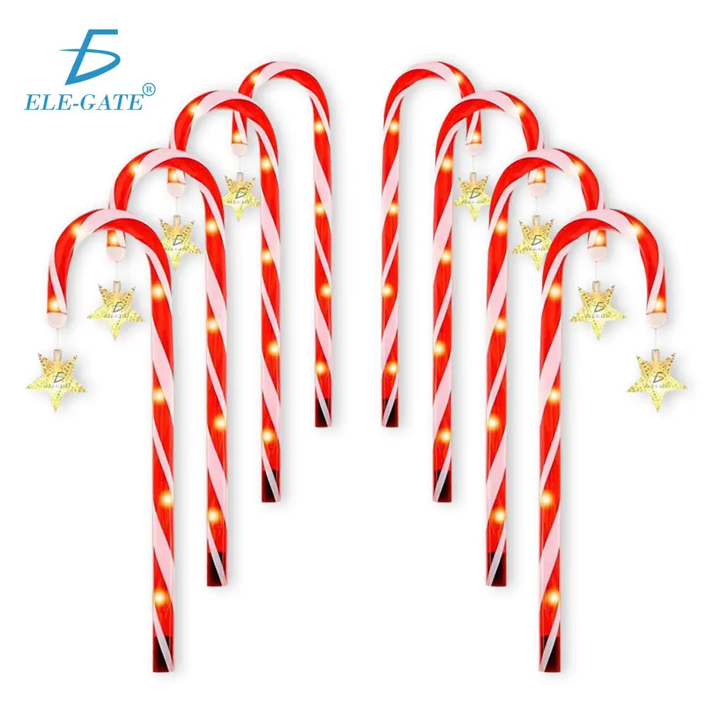 12 Luces de bastón de caramelo de 26 pulgadas - Imagen 3
