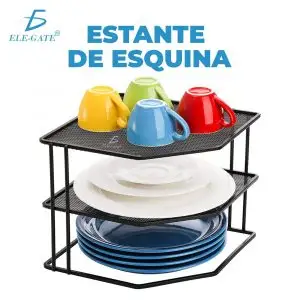 Organizador De Estantes De Esquina De Mostrador De 3 Niveles