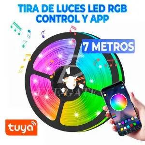 Tiras De Luces Led 5050 Rgb 7 Metros App Bluetooth Control