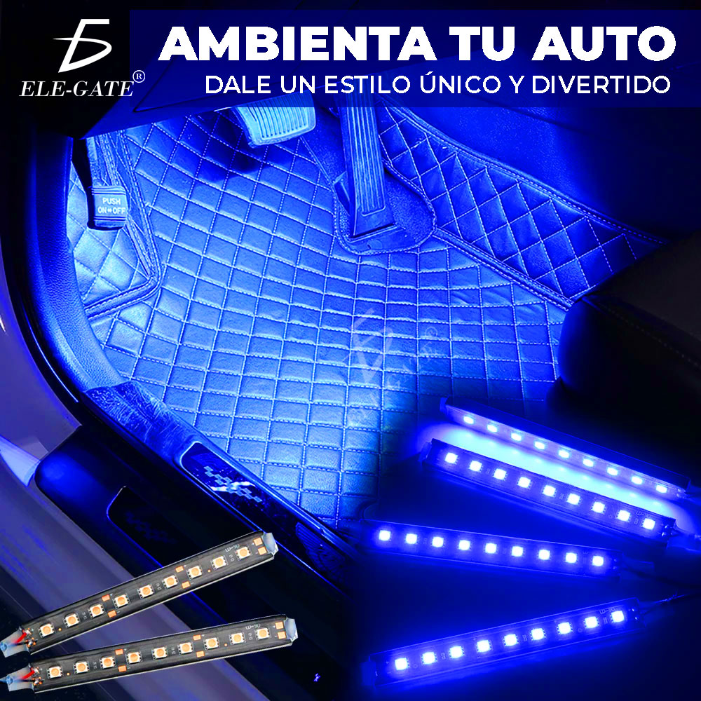 Comprar Tira de luces LED para coche, luces de ambiente RGB, luz sinfónica  musical, Control por aplicación, luces decorativas, luces de ambiente para  coche