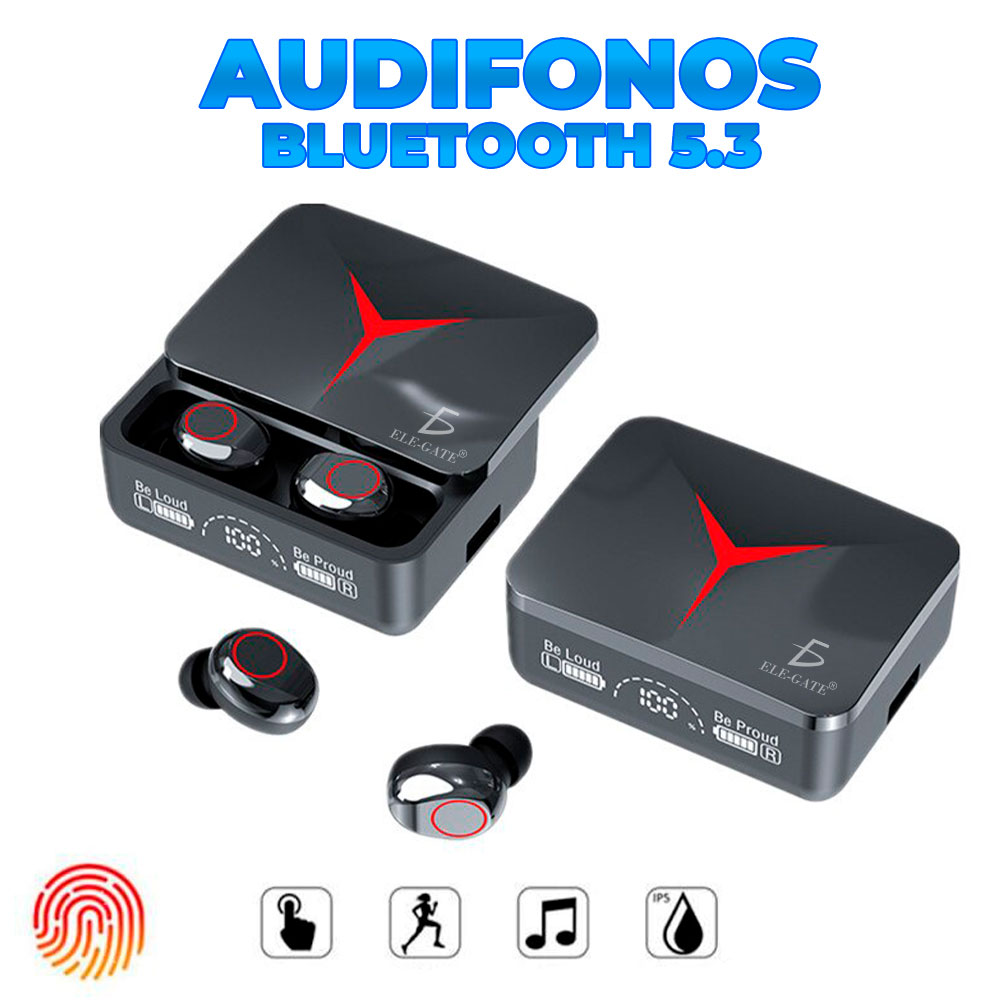Audifonos Bluetooth 5.3 Pantalla Digital Con Base para Cargar