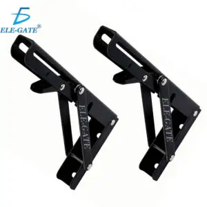 Soporte Ménsula Brazo P/repisa Abatible Plegable 10 Plugadas 1 Par Negro