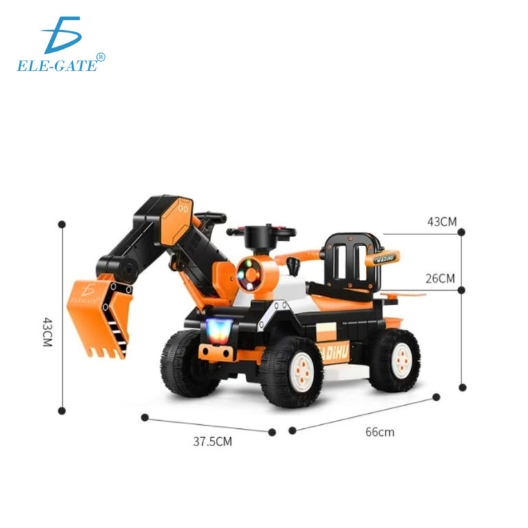 Tractor Montable Para Niño Excavadora Montable Musical Para