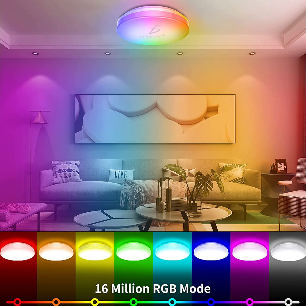 Lámpara De Techo Moderna Led RGB Colgante Inteligente Wifi - ELE-GATE