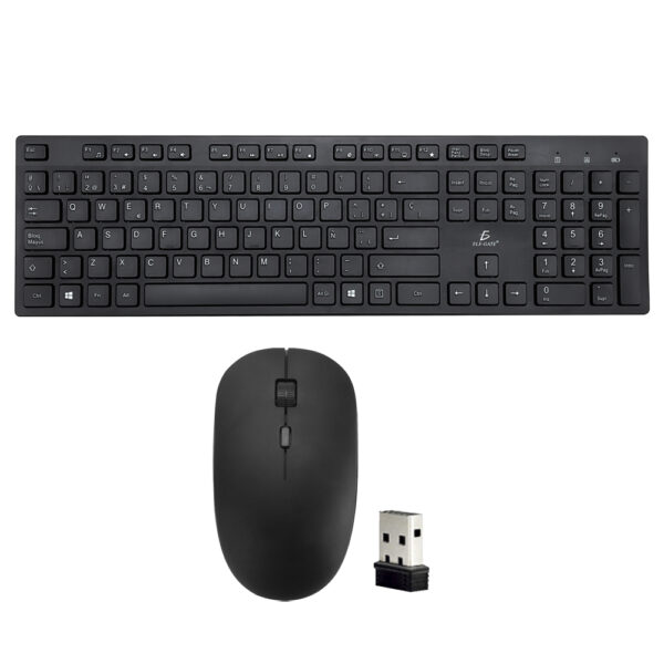 Kit Teclado Y Mouse Inalámbrico Clic Silencioso
