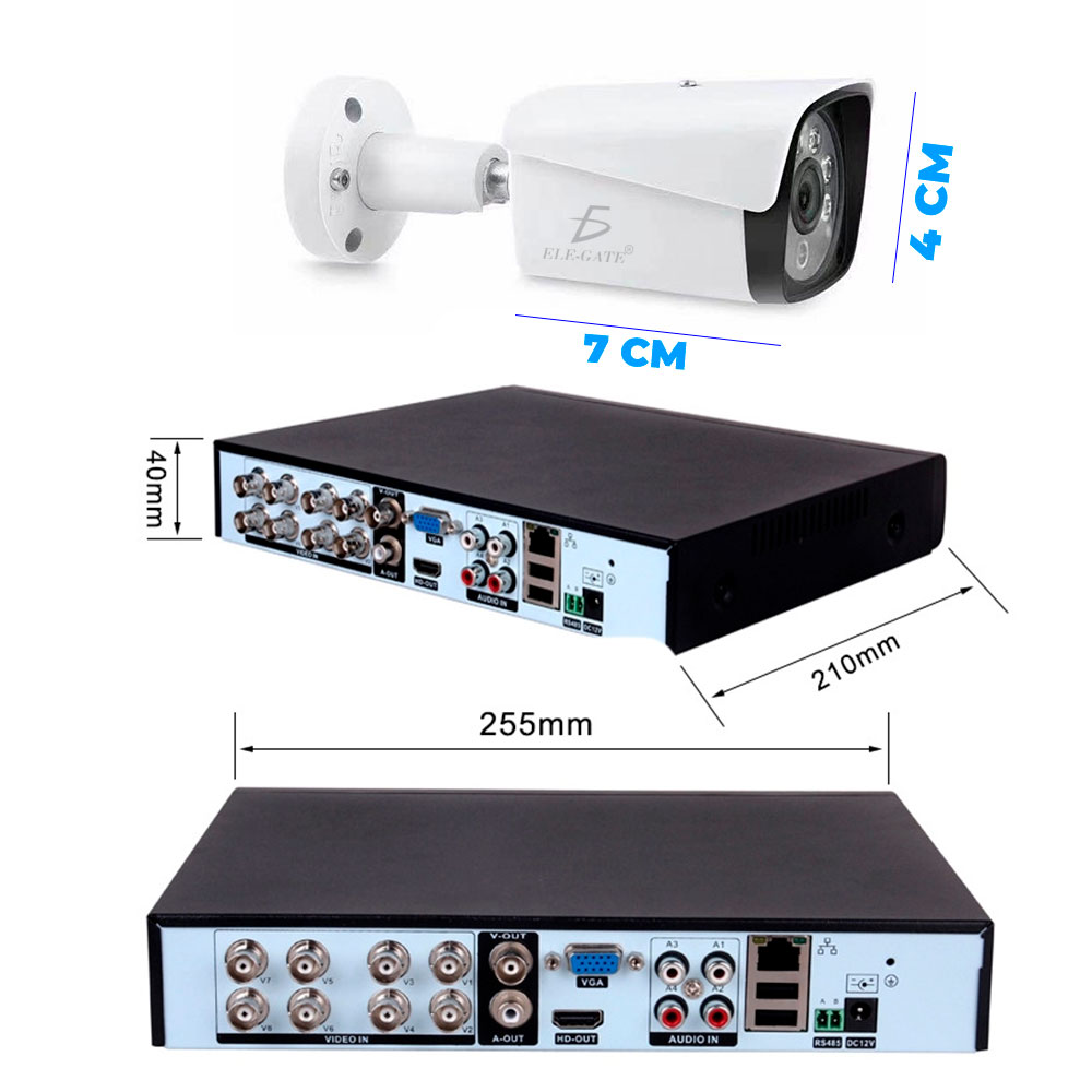 3000TVL - Kit de cámara DVR de vigilancia para el hogar, 4 cámaras de  visión nocturna IP PoE con cable de 5MP PoE con detección de vehículos AI  Motion
