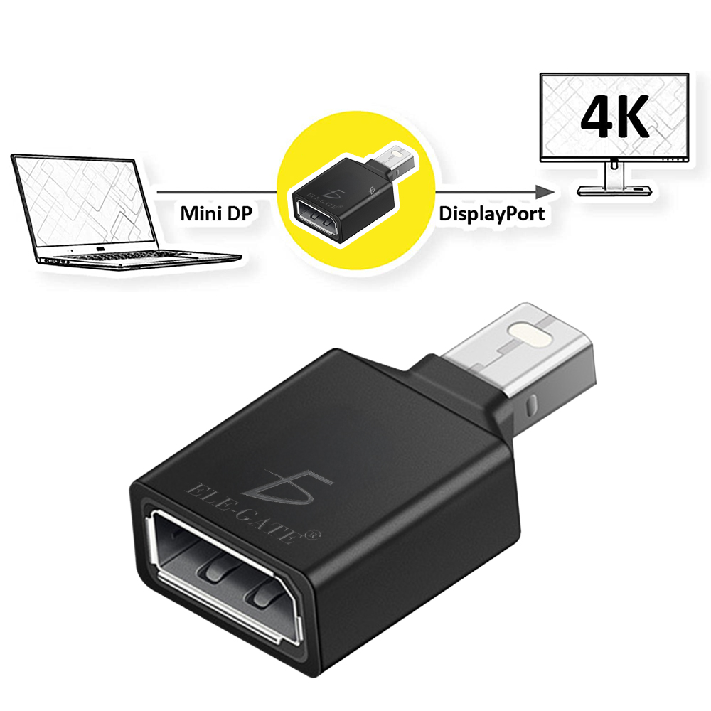 Adaptador mini DisplayPort Macho a DisplayPort Hembra 4K V1.4 - Image 3