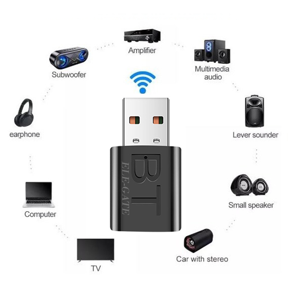 Emisor Transmisor Receptor Bluetooth Usb Audio Tv Jack 3.5