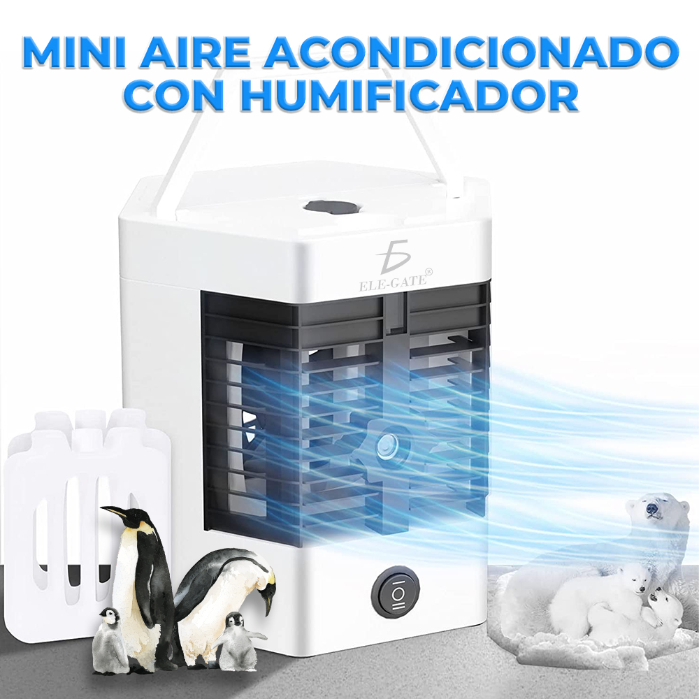 Ventilador portátil, humidificador y purificador con 3 modos Gorilla G