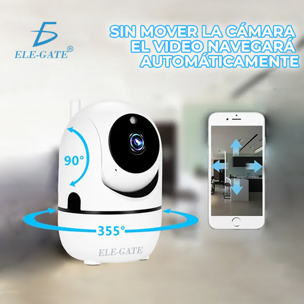 Mini Cámara Ip Smart Wifi Visión Nocturna 2mp 720p - ELE-GATE