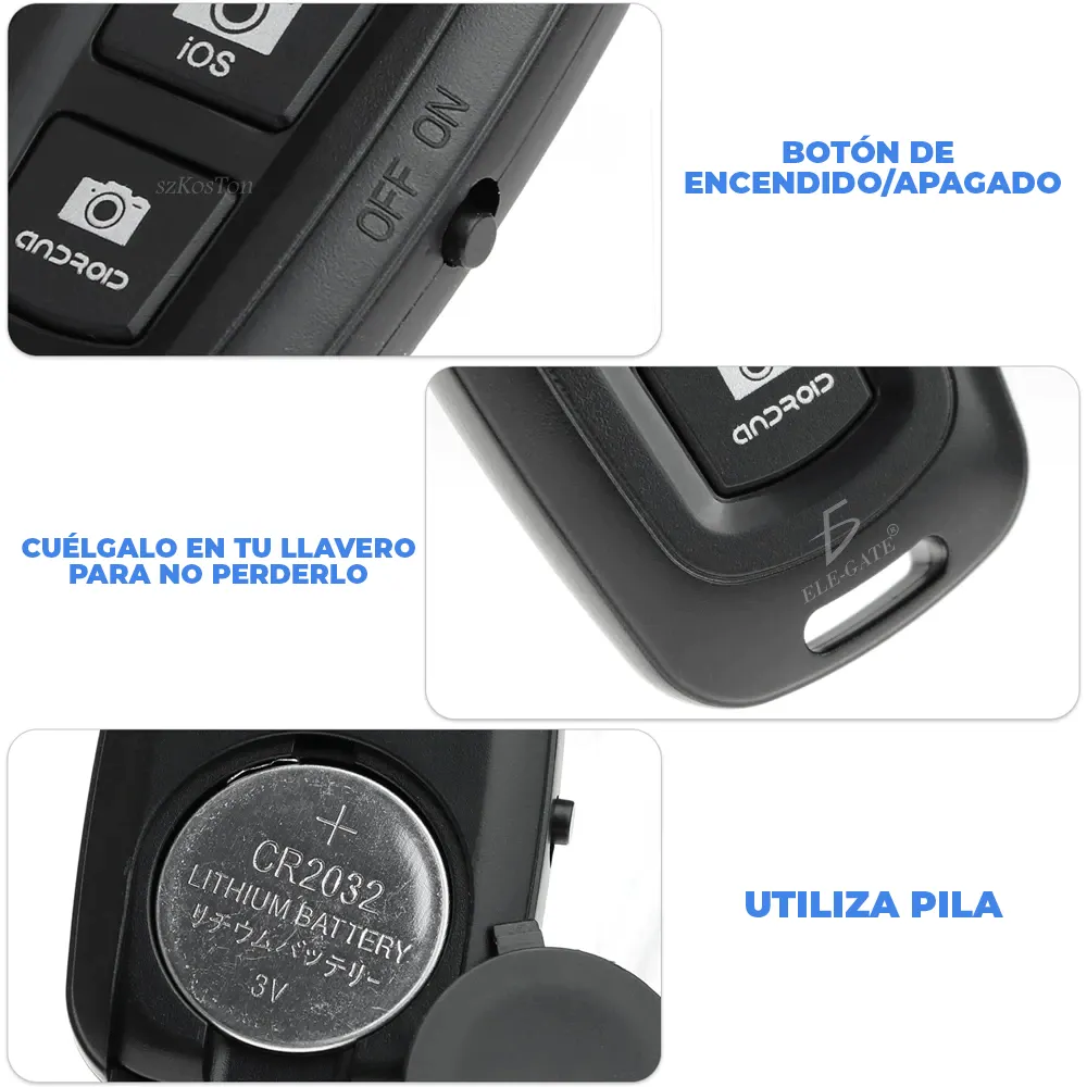 Control Remoto Universal para Tomar Fotos Disparador Obturador Bluetooth - Imagen 6