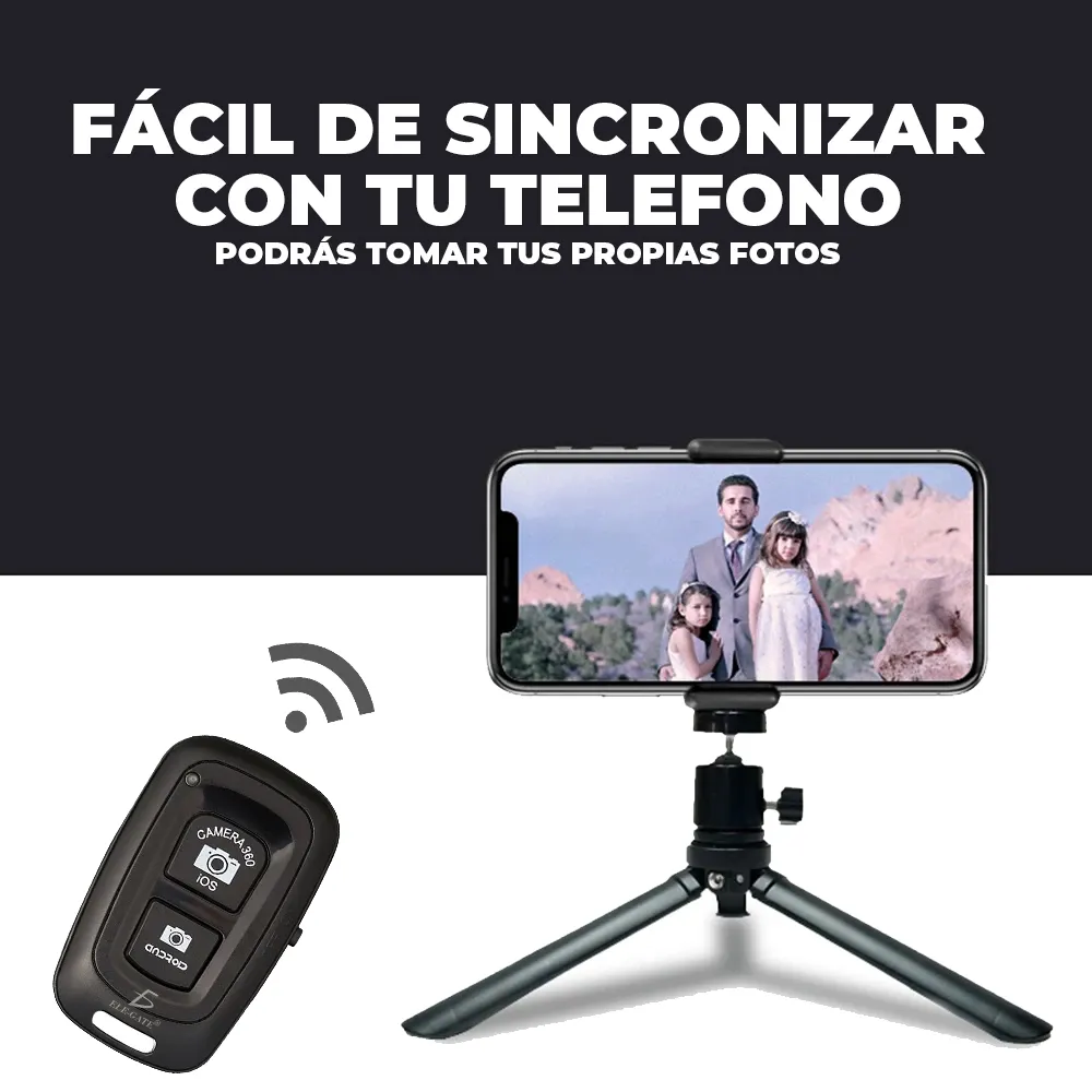 Control Remoto Universal para Tomar Fotos Disparador Obturador Bluetooth - Imagen 4