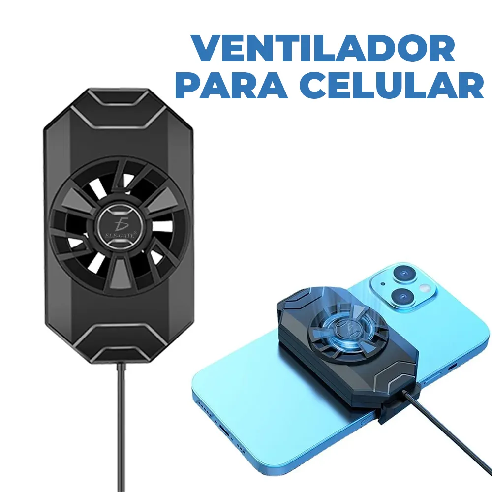 Ventilador de Teléfono Portátil con Batería Recargable y Funcionamiento Silencioso. - Imagen 2