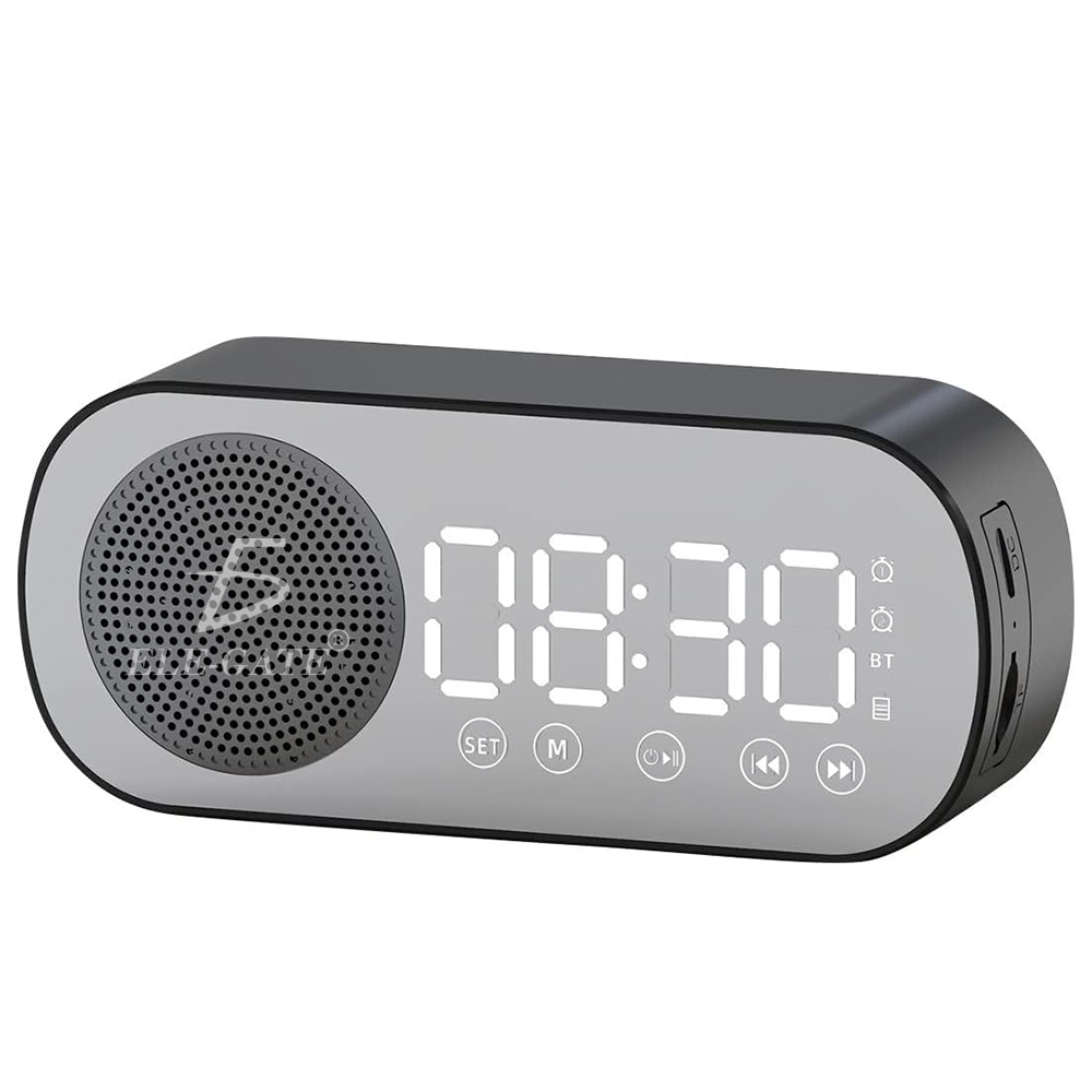 Bosina Altavoz Portátil LED Inalámbrico Speaker Bluetooth Musica Alarma  Reloj