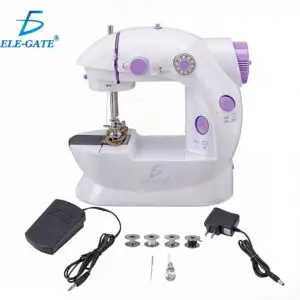 Mini Máquina de Coser Eléctrica Portátil con Pedal y Luz LED